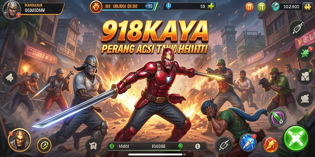 Tampilan seru gameplay 918KAYA dengan aksi yang mendebarkan.