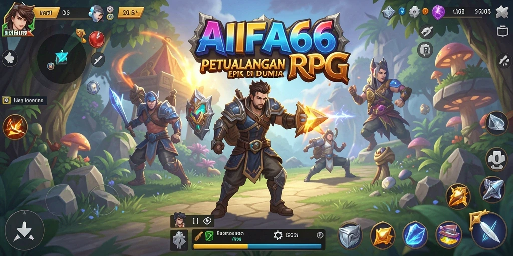 Tangkapan layar AIFA66 menampilkan aksi pertarungan yang mendebarkan dalam dunia RPG.