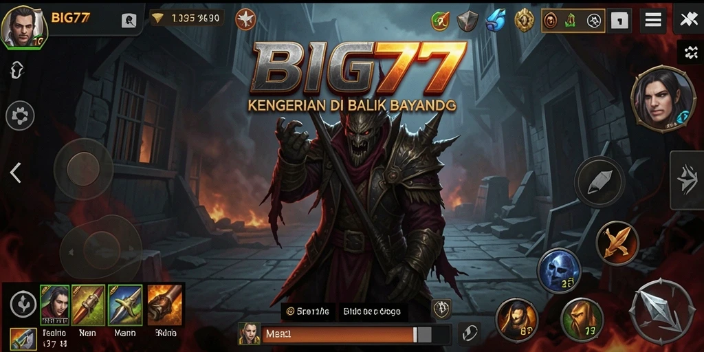 Screenshot gameplay BIG77 menampilkan momen kengerian yang mendebarkan.