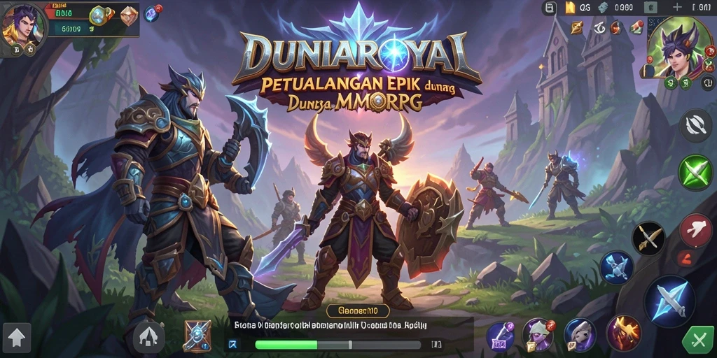 Tangkapan layar dari gameplay DUNIAROYAL yang menampilkan pertarungan seru.