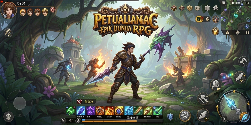 Tampilan menakjubkan dari gameplay RPG DY01 yang mendebarkan.