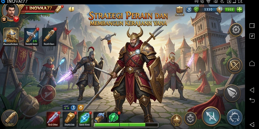 Tampilan gameplay mendalam dari INOVA77 yang penuh strategi.