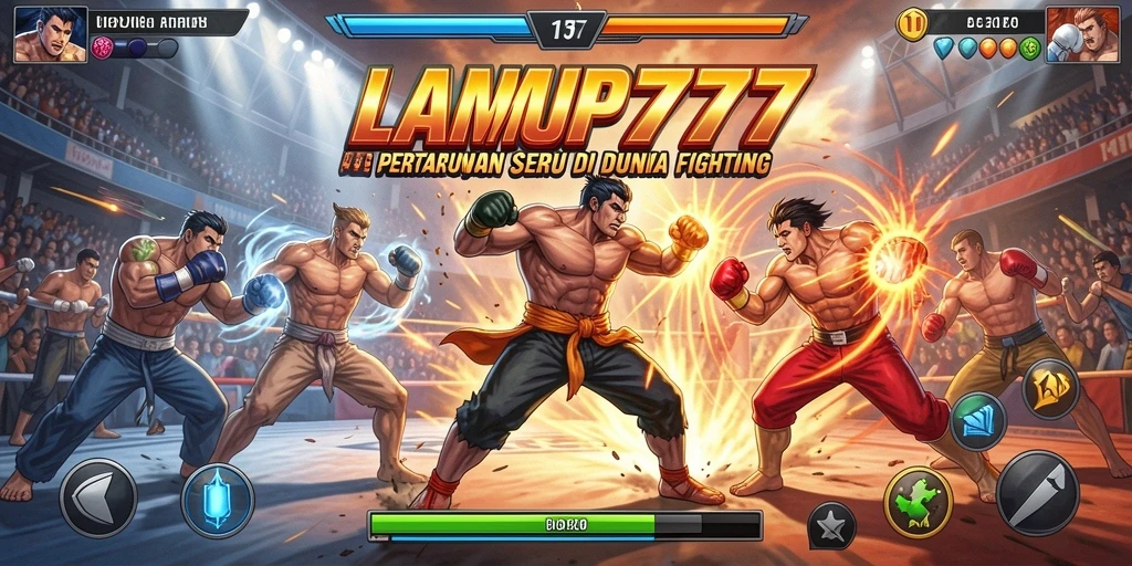 Tangkapan layar gameplay LAMPU777 menampilkan adu fisik yang mendebarkan.