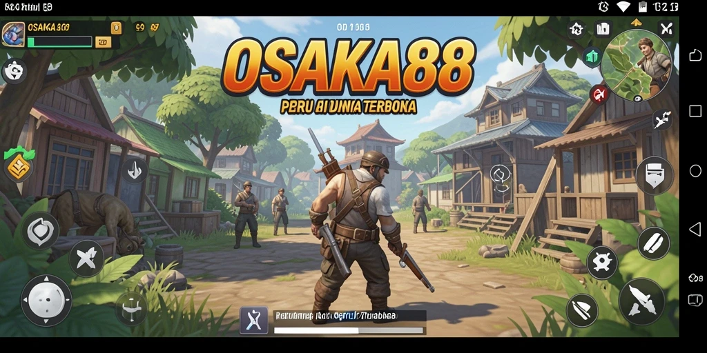 Gameplay OSAKA88 menampilkan kebebasan eksplorasi dalam dunia terbuka.