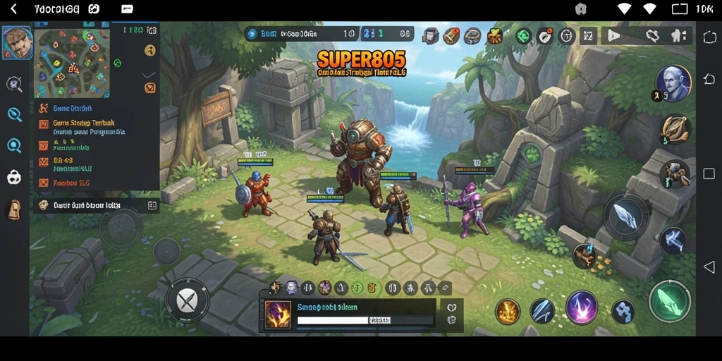 Tampilan gameplay SLG yang menarik dan dinamis dari SUPER805.