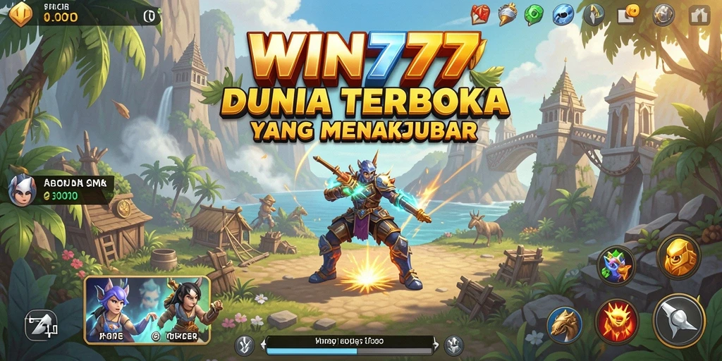 Tangkapan layar gameplay WIN777 dengan dunia terbuka yang luas.